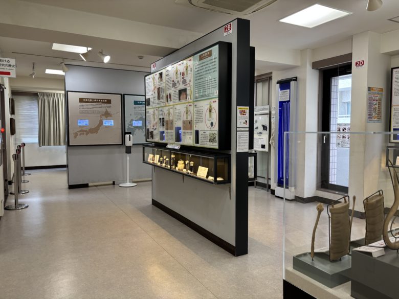 目黒寄生虫館の展示の様子